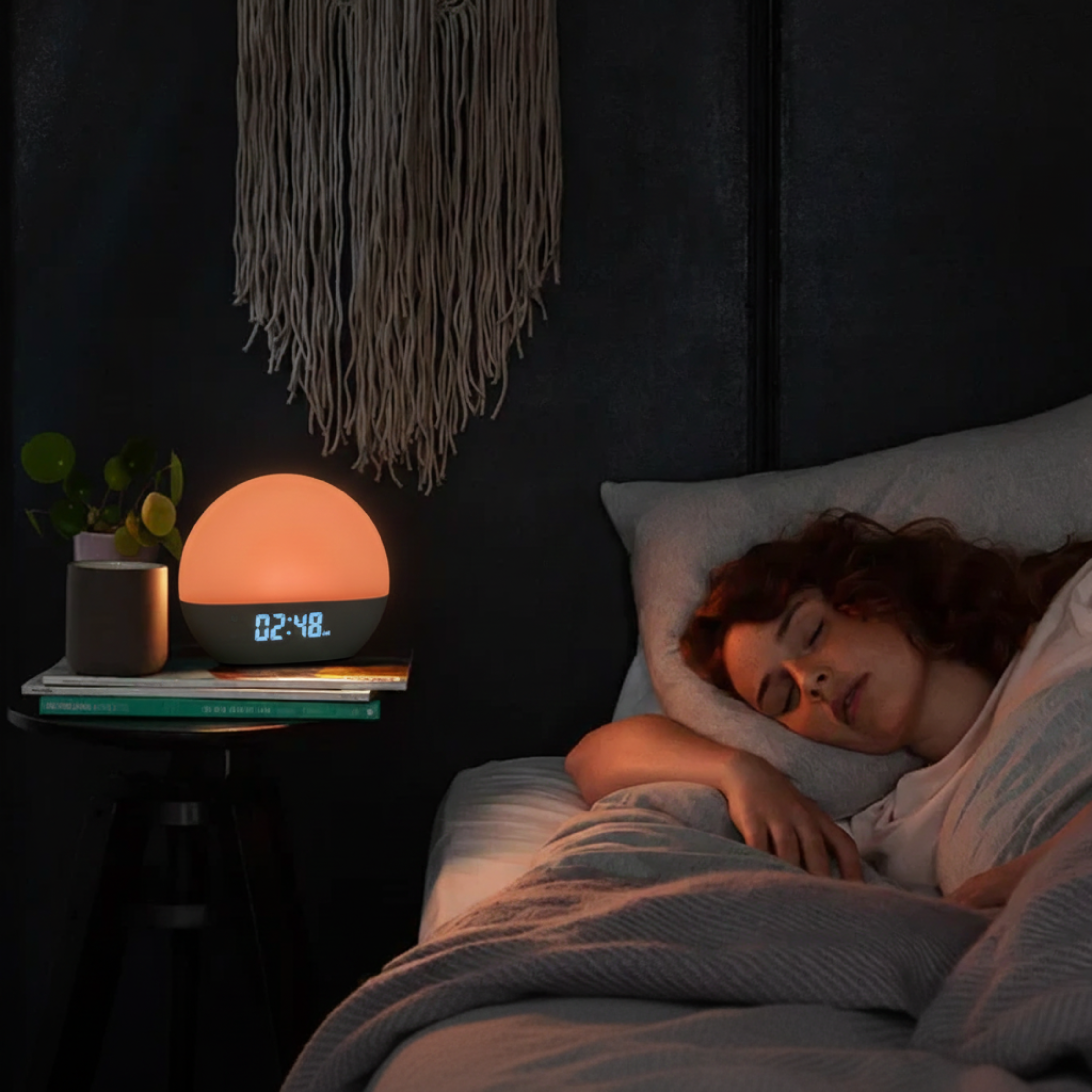 Sólarupprásar-vakningarklukka