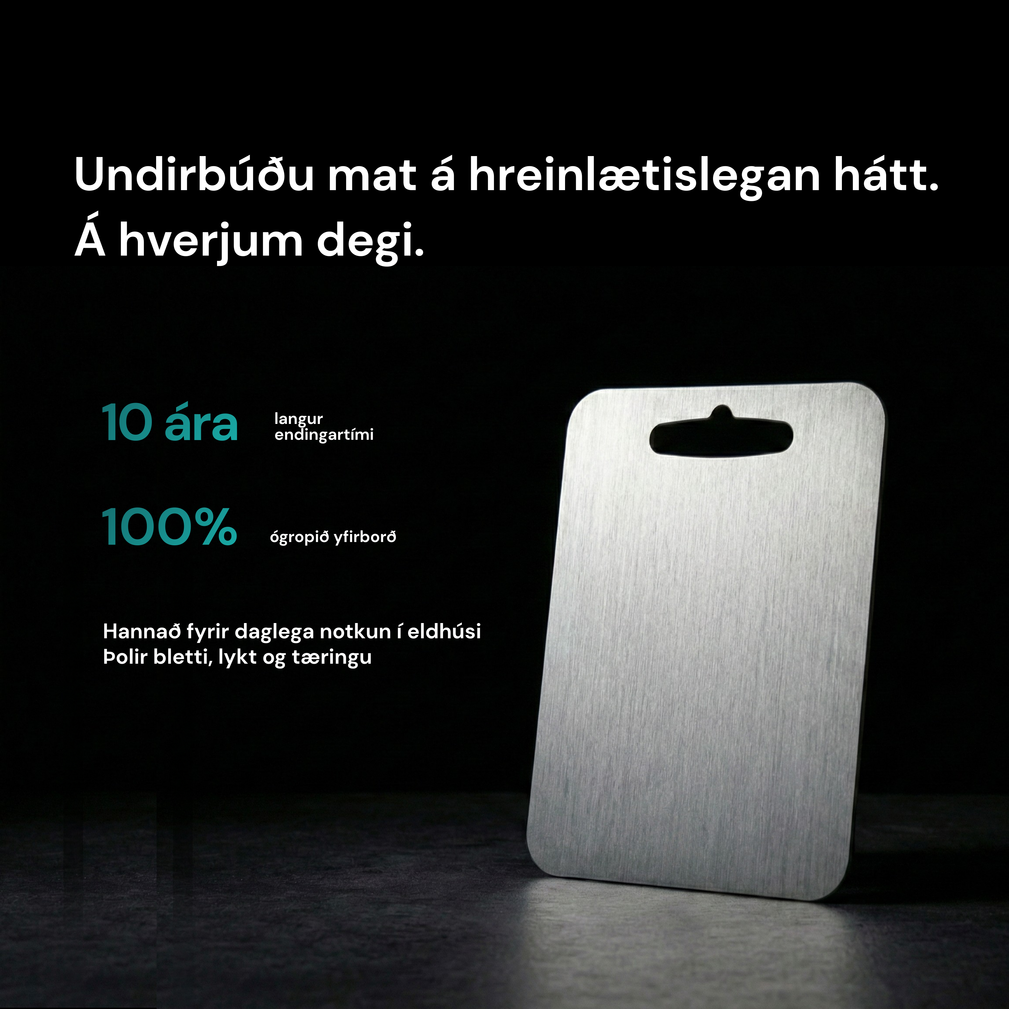 Skurðarbretti úr títan