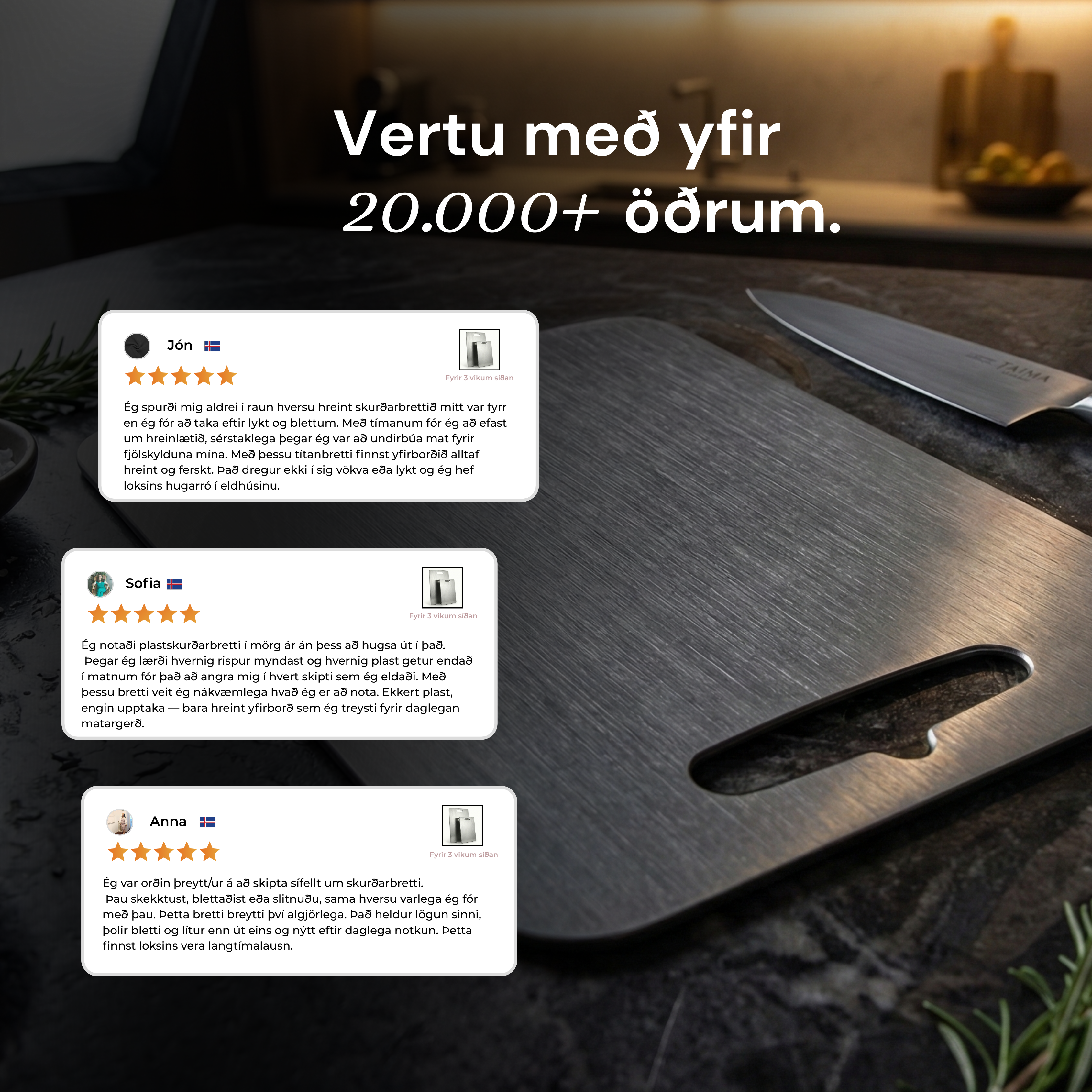 Skurðarbretti úr títan